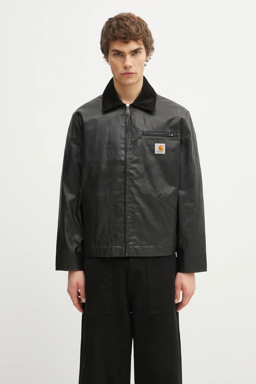 Carhartt WIP cotton jacket Stanton Jacket black color I035617.8906 Carhartt WIP cotton jacket Stanton Jacket black color I035617.8906