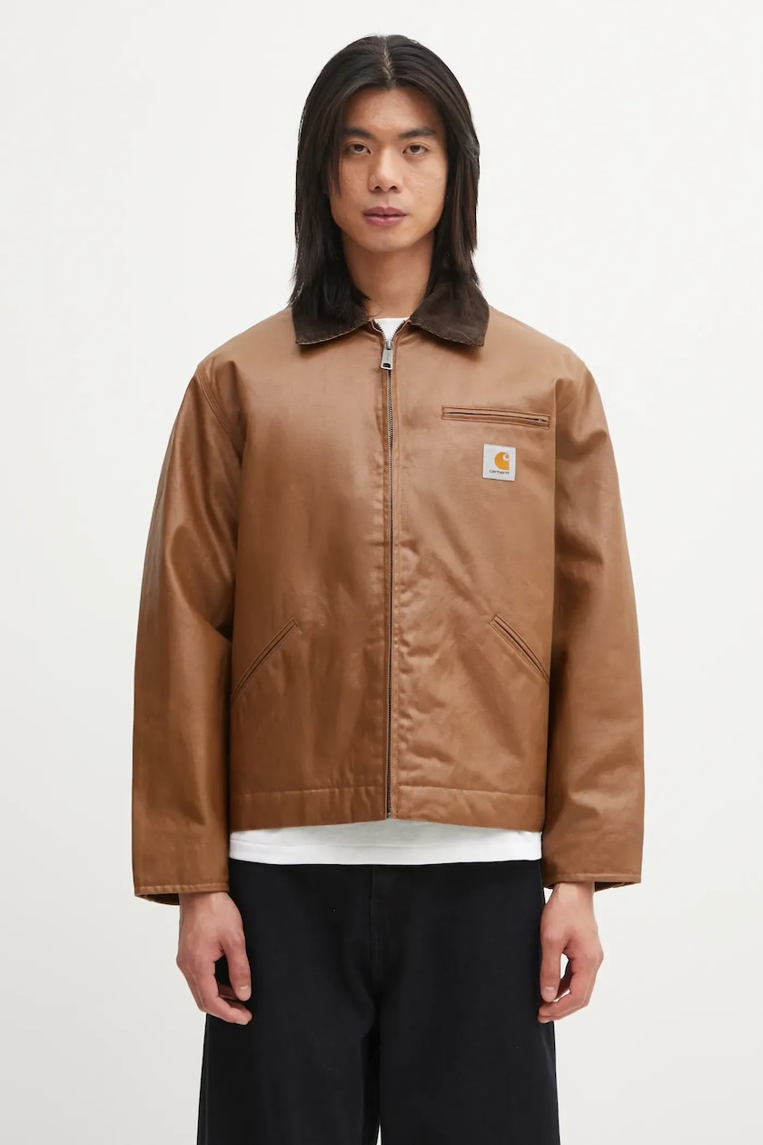 Carhartt WIP cotton jacket OG Detroit Jacket brown color I035280 Carhartt WIP cotton jacket OG Detroit Jacket brown color I035280