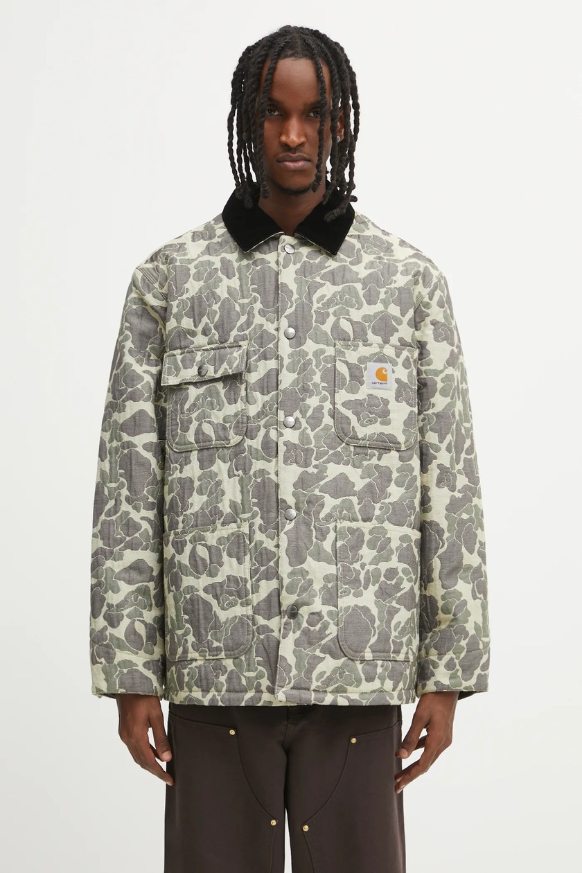 Carhartt WIP jacket Tapestry Chore Coat green color I035329.3CKXX