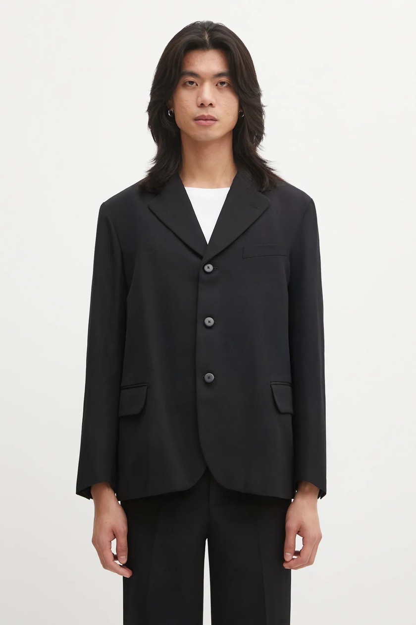 Maison MIHARA YASUHIRO wool blazer Aged Suit Blazer black color
