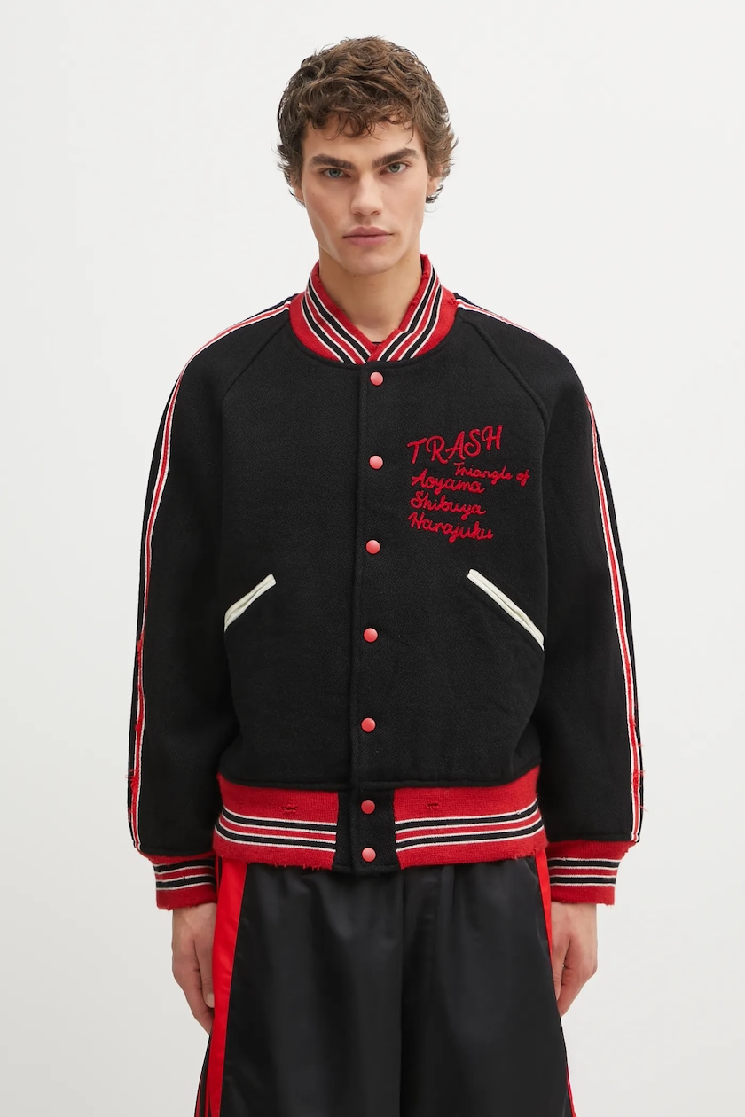 Needles cotton jacket Arrow black color QV189 at PRM US Needles cotton jacket Arrow black color QV189 at PRM US