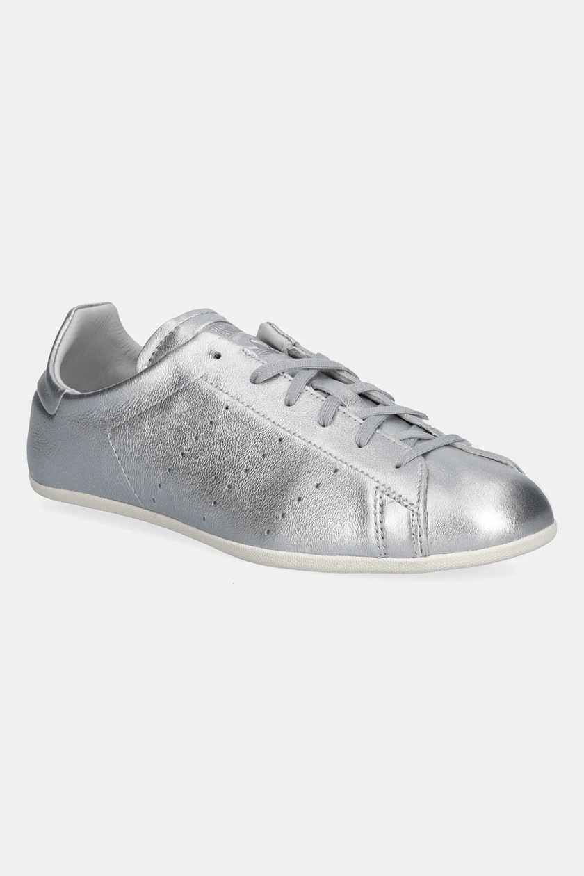 adidas Originals leather sneakers Stan Smith Lo Pro W silver