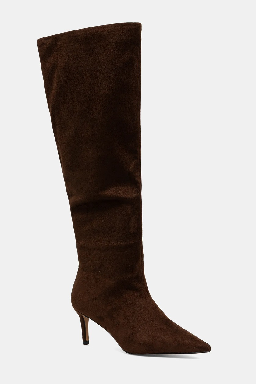 Aldo kozaki KAYLYNN damskie kolor brązowy na szpilce 14147556