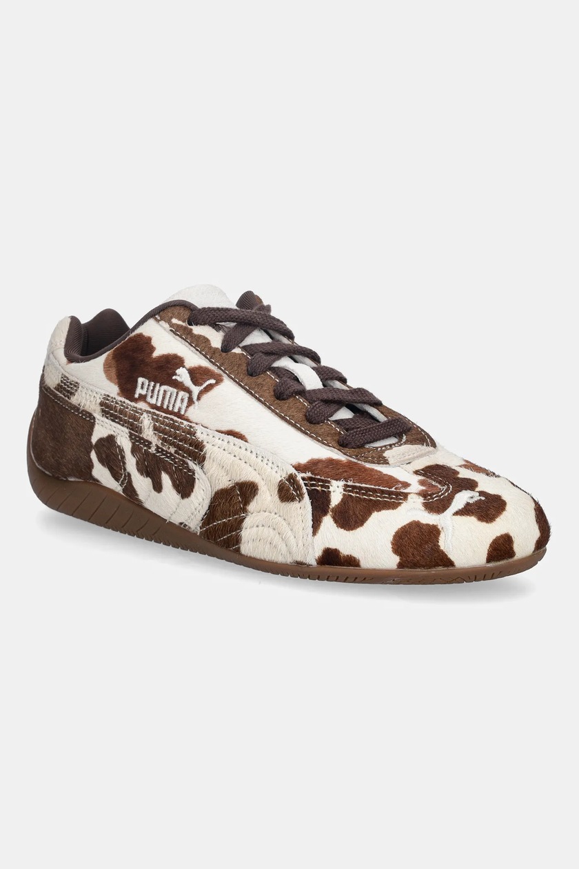 Puma sneakersy skórzane Speedcat Cow Wns damskie kolor brązowy