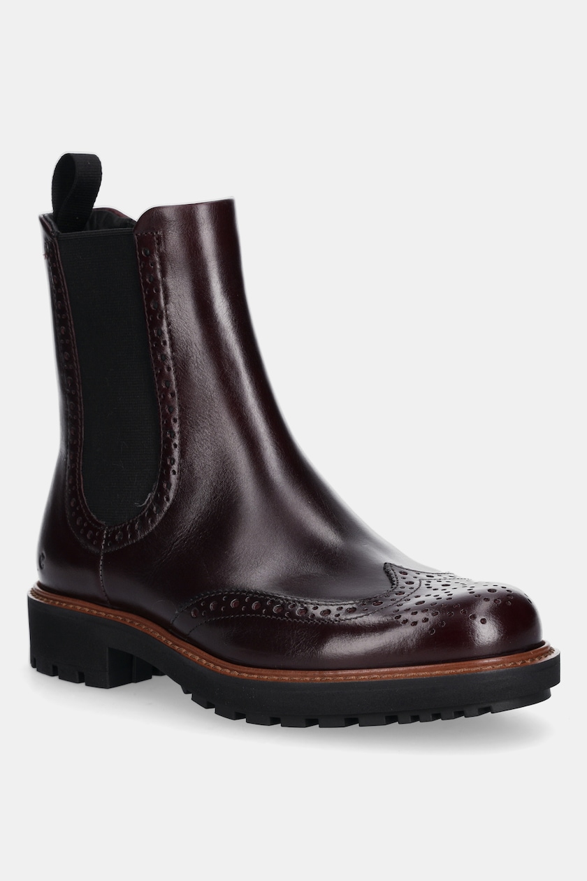 【THEAIRTOWN】tissue embo ops Ecco sztyblety skórzane Metropole Oslo Chelsea damskie kolor