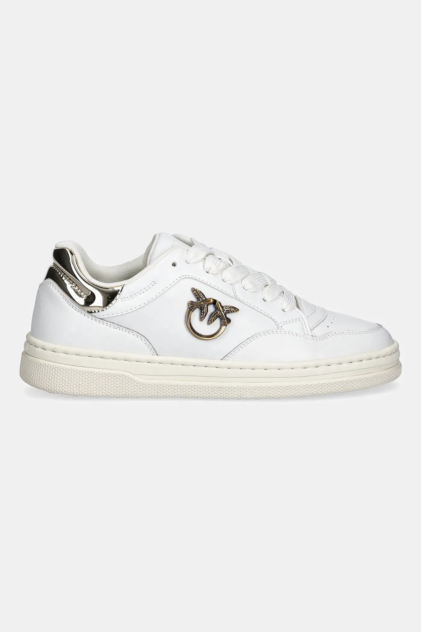 Pinko sneakersy skórzane Mandy 11 damskie kolor biały