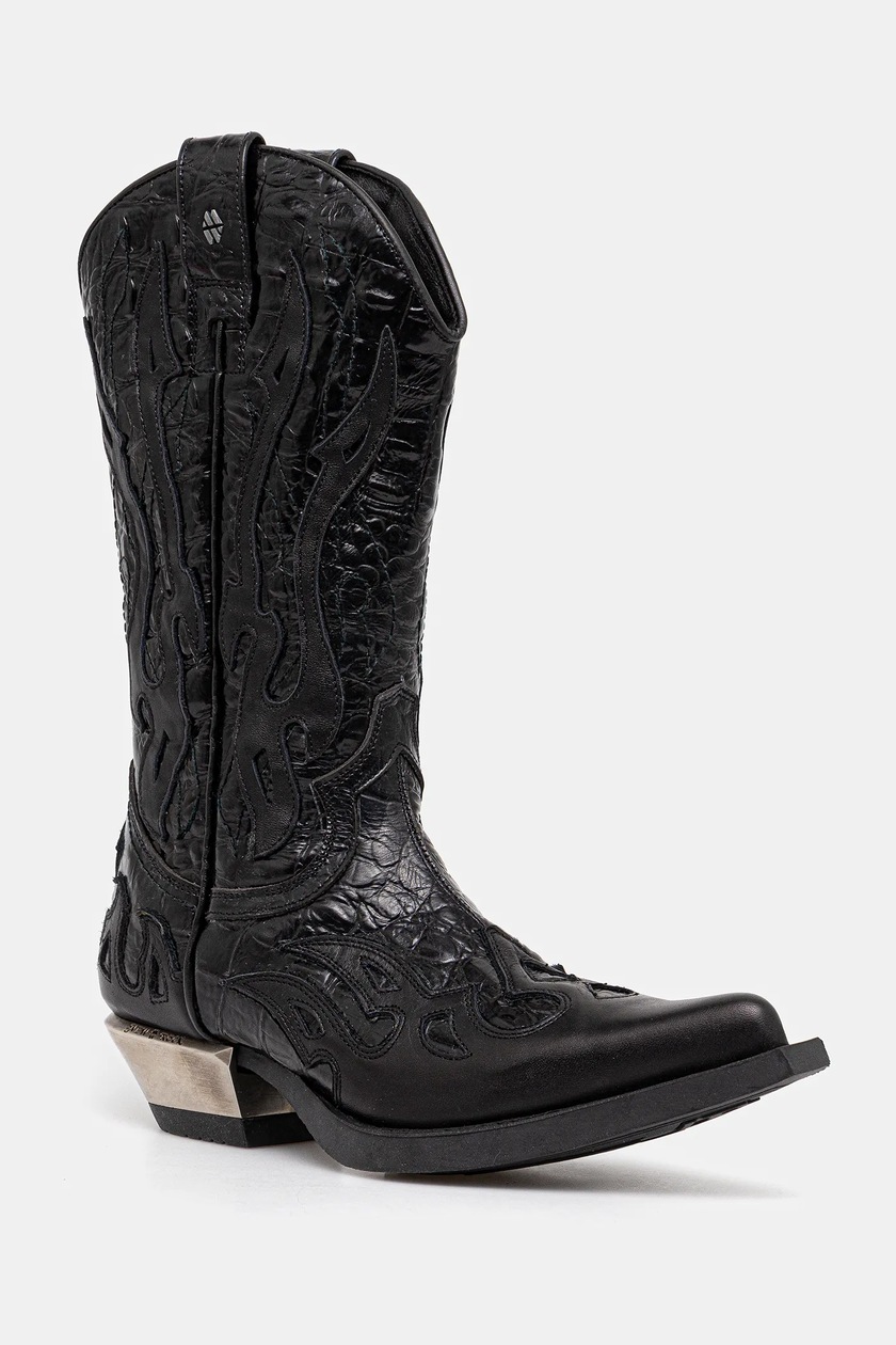 Rick Owens leather ankle boots x Dr. Martens 1460 Jumbo Lace Boot