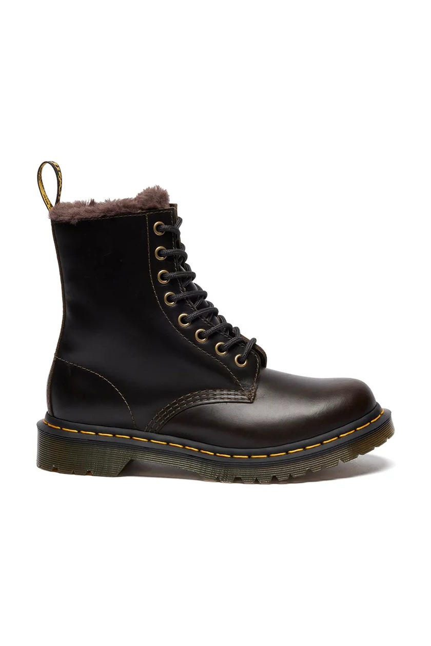 Dr. Martens bocanci de piele Zebzag 8 Tie culoarea maro, cu