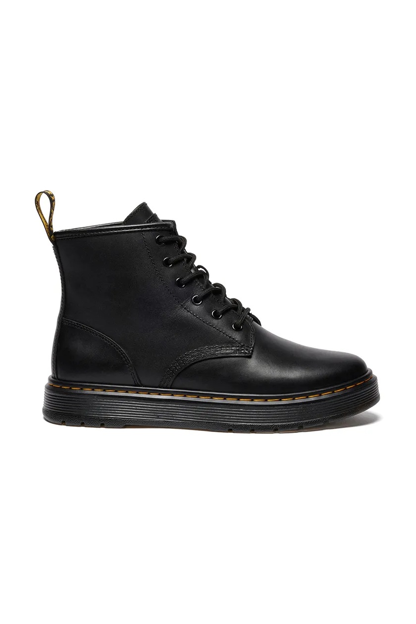 Dr. Martens leather biker boots x Rick Owens women's black color