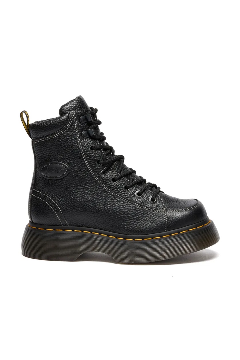 Dr. Martens bocanci de piele 1460 Nappa culoarea negru, cu toc