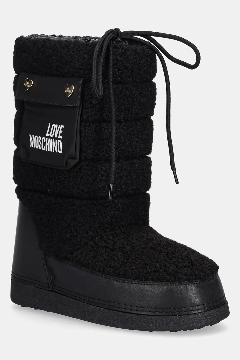 Love Moschino cizme de iarnă culoarea negru, JA24162G1NISB000