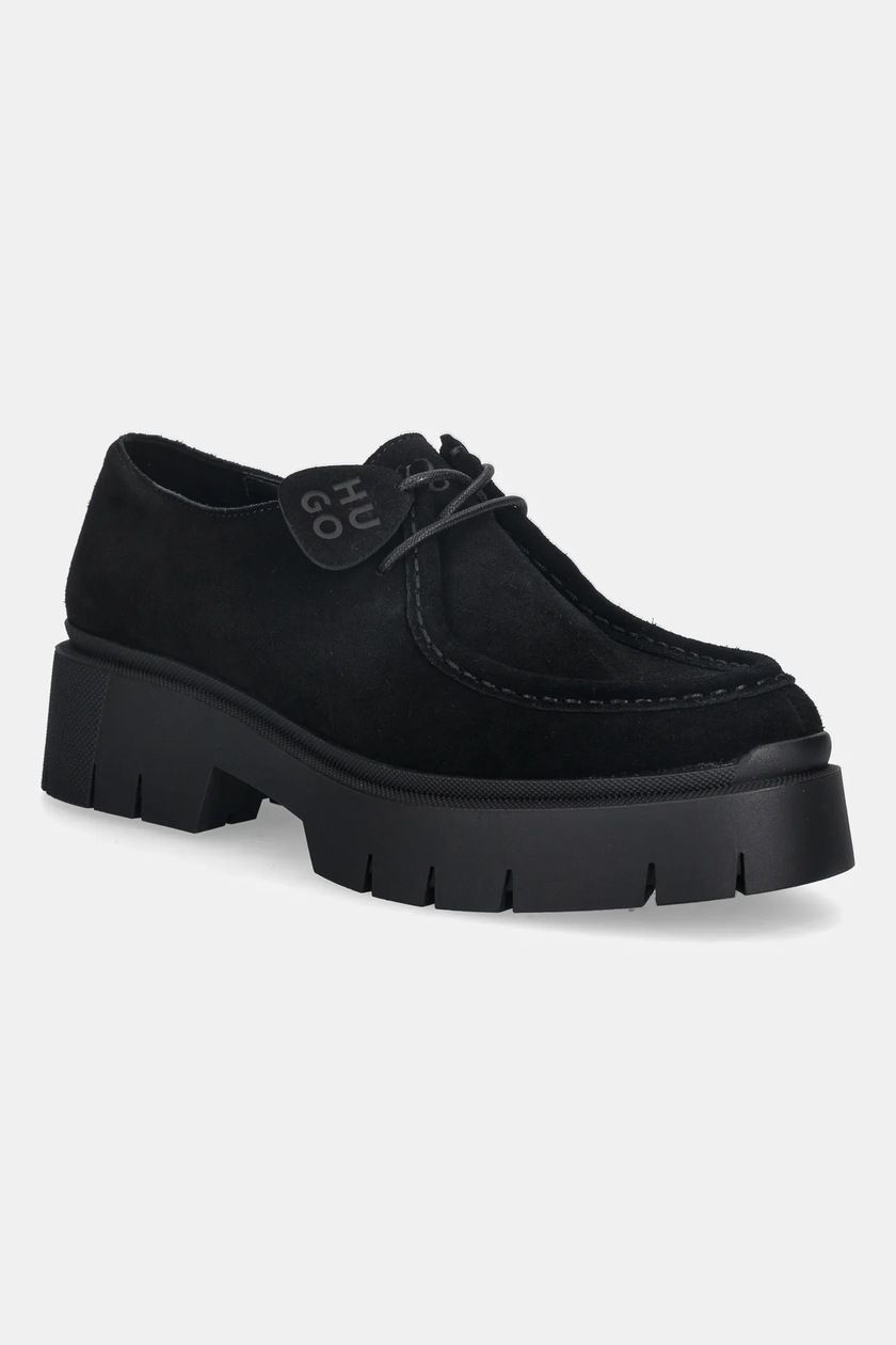 myuu A3 10点 New Rock półbuty skórzane CRUST NEGRO + TANK NEGRO damskie