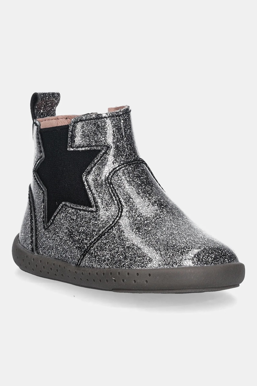 Stivaletti Bassi Con Lacci Per Bambine/ragazze Biomecanics - In Pelle Con Dettagli Metallizzati, Suola Flessibile, Chiusura A Doppio Velcro
