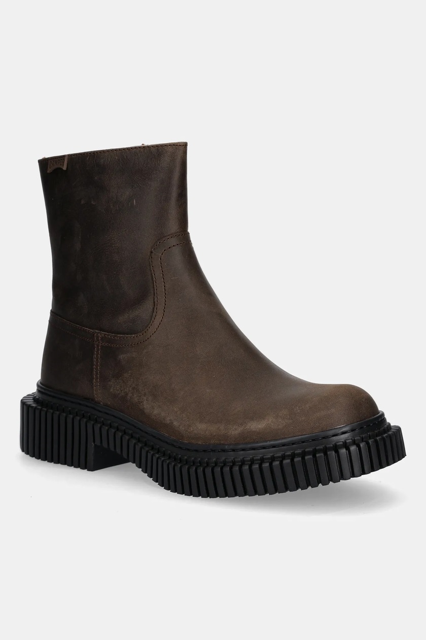 Lacoste bocanci Urban Breaker Sneakers culoarea maro, 50CMA0033