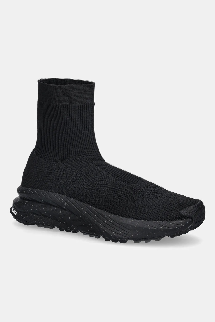 EA7 Emporio Armani sneakers barbati, culoarea negru, XK377