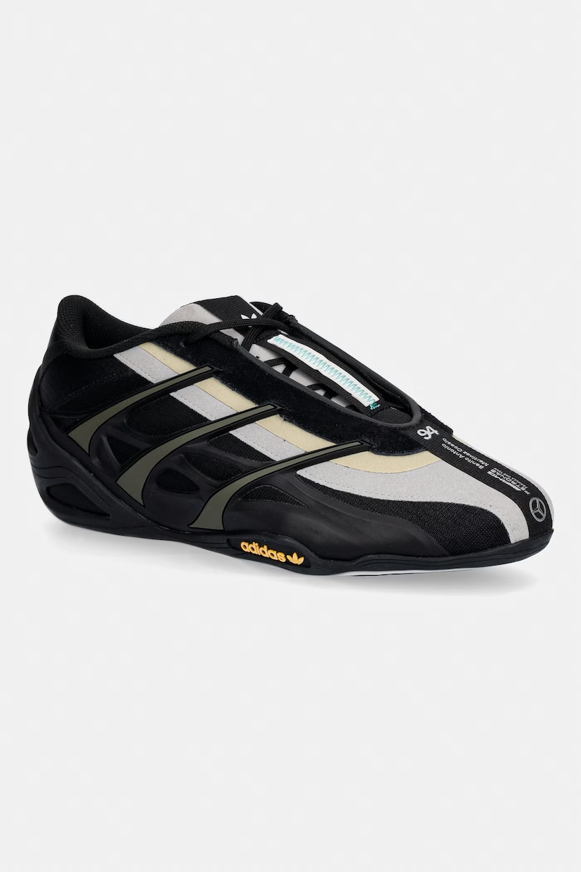 Кожаные кроссовки adidas Originals London 96 цвет чёрный IH4773 на PRM