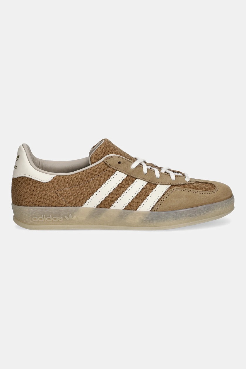adidas gazelle silver green womens ADIDAS Gazelle Indoor Pro light brown JS0666