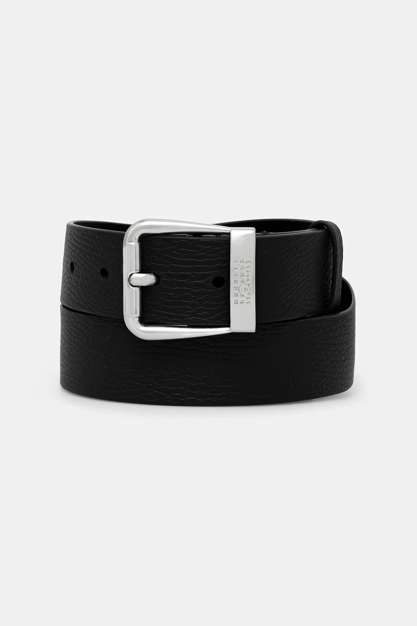 MM6 Maison Margiela レザーベルト ゴムベルト ダークグリーン 360909018_1.jpg