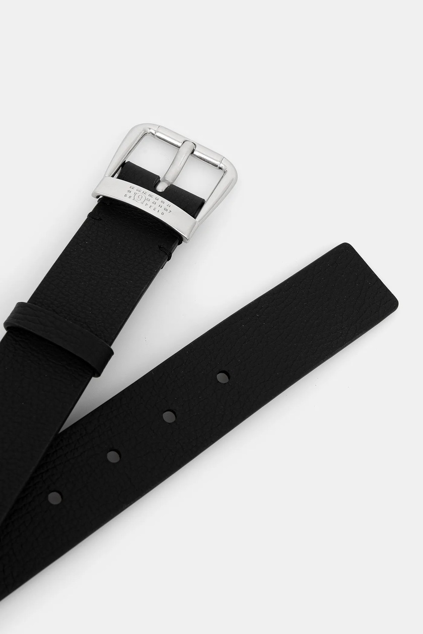 MM6 Maison Margiela leather belt black color SA6TP0025.P8326