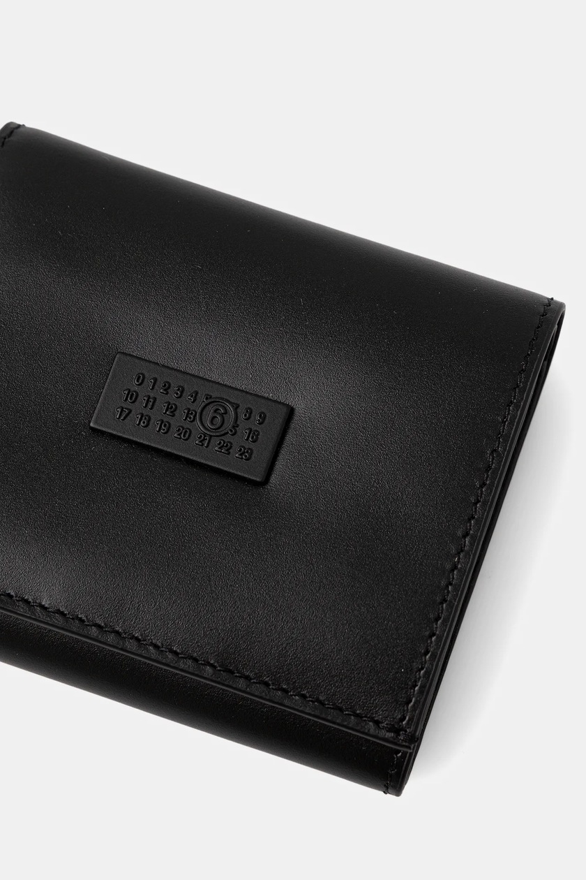 MM6 Maison Margiela leather wallet black color SA6UI0030