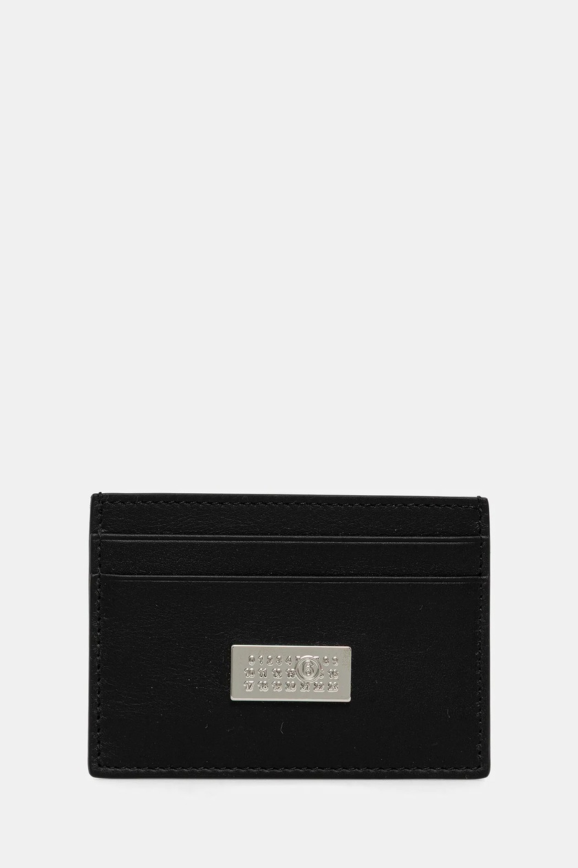 MM6 Maison Margiela leather card holder black color SA5UI0026