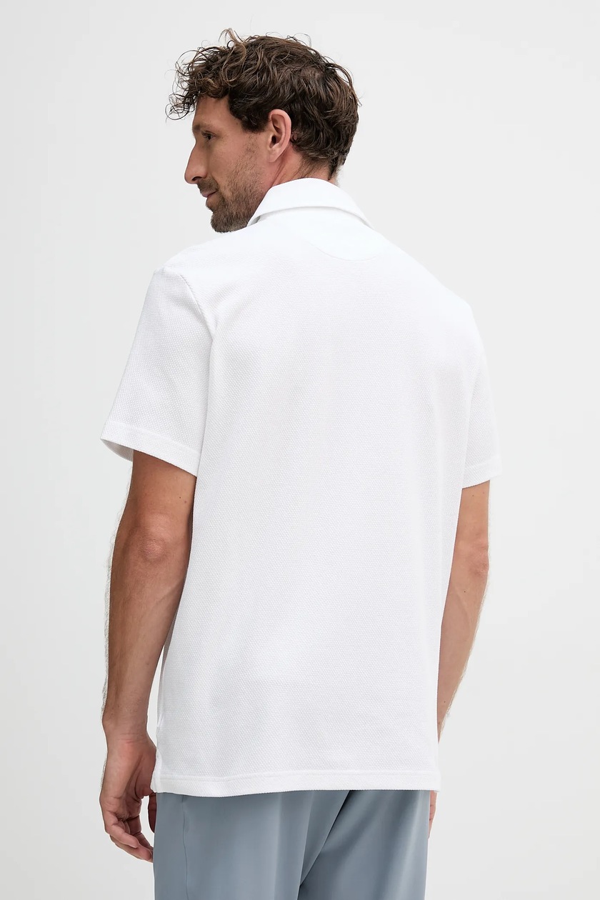 Michael Kors polo męskie kolor biały gładkie CT552LFHSA | Answear.com