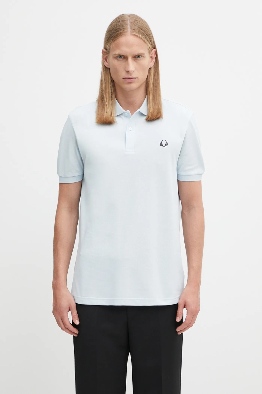 Polo Ralph Lauren cotton polo shirt blue color smooth at PRM US