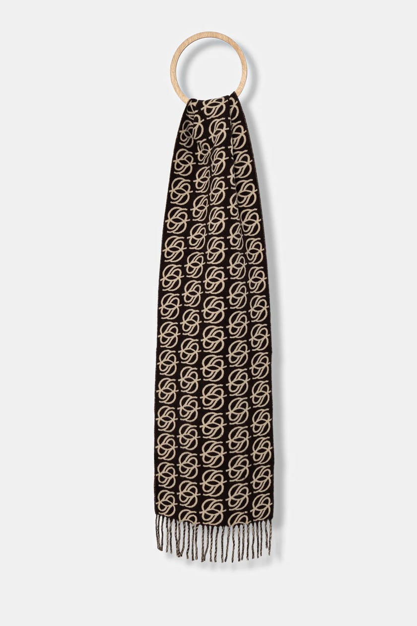 Maison Kitsuné wool scarf Bold Fox Head Double Face PRM EU