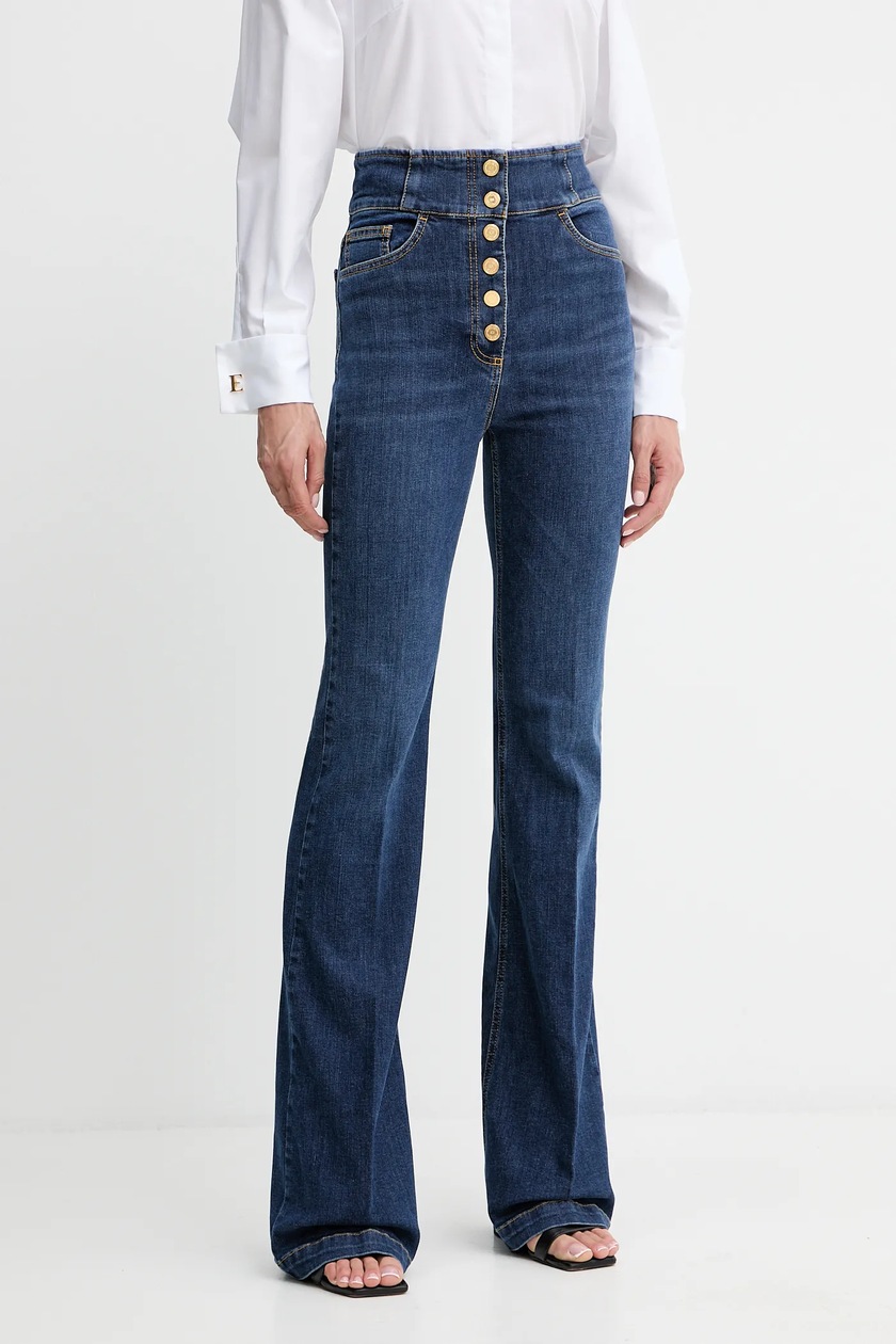 Elisabetta Franchi jeansy damskie high waist PJ88N51E2