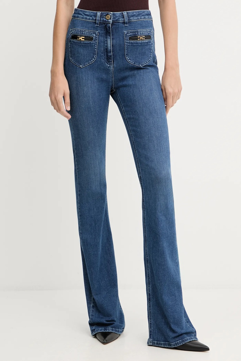 Elisabetta Franchi jeansy damskie high waist PJ88N51E2