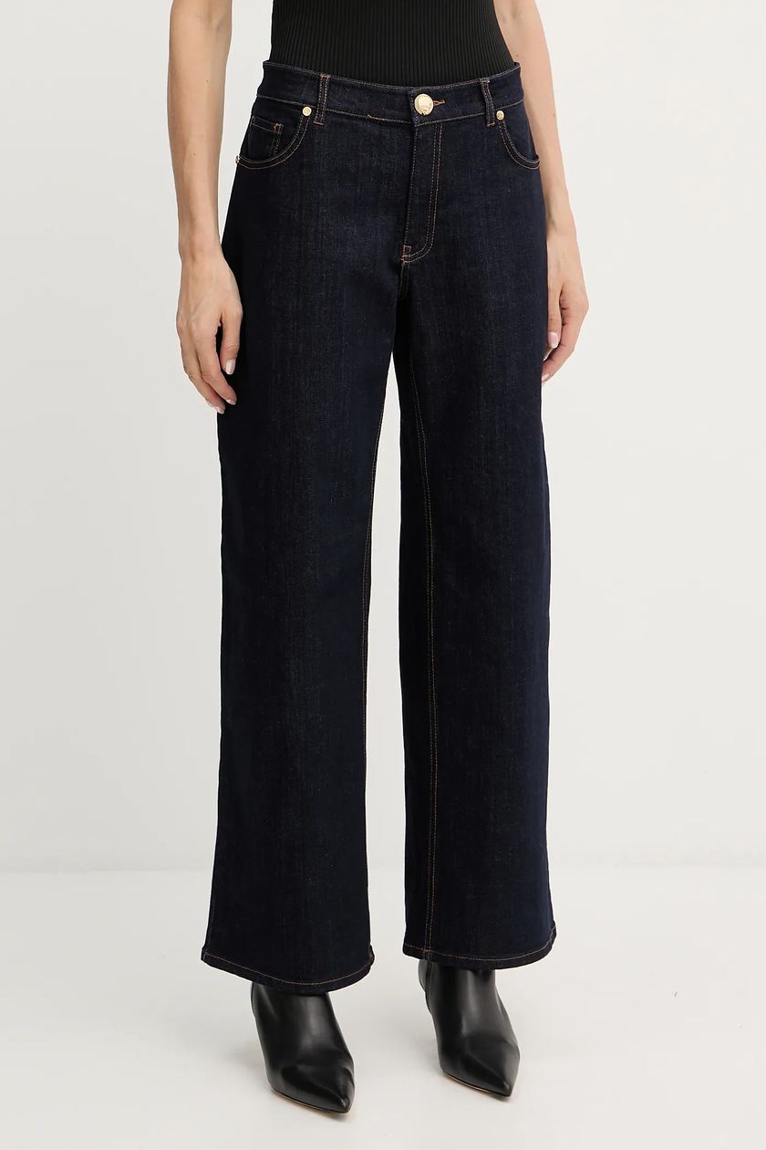 Weekend Max Mara jeansy damskie kolor granatowy