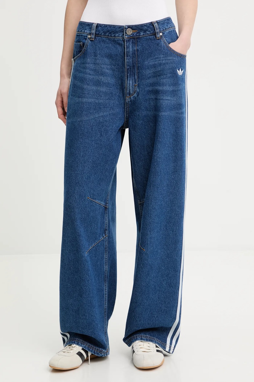Джинси adidas Originals DENIM BN PANT жіночі висока посадка JX9213