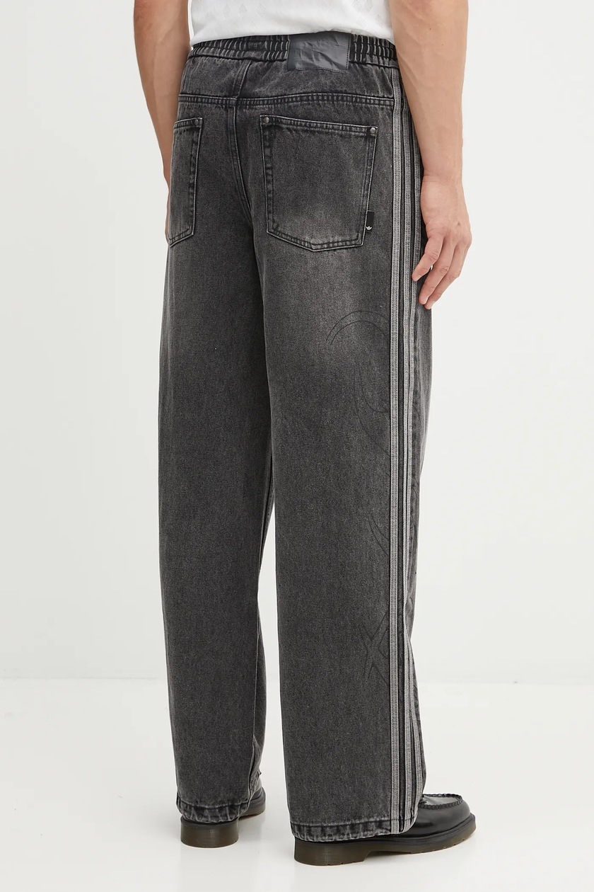 adidas Originals cotton joggers Adilenium Denim black color