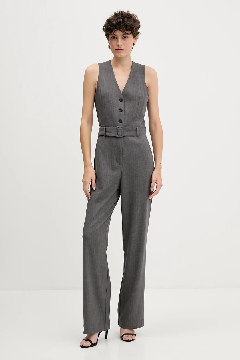 JokeLomple Completo Donna Estivo - Senza Maniche Per Il Tempo Libero Cotone E Lino Tute Sportive Donna Curvy Tuta Slim Larghi Curvy Tuta 121461401