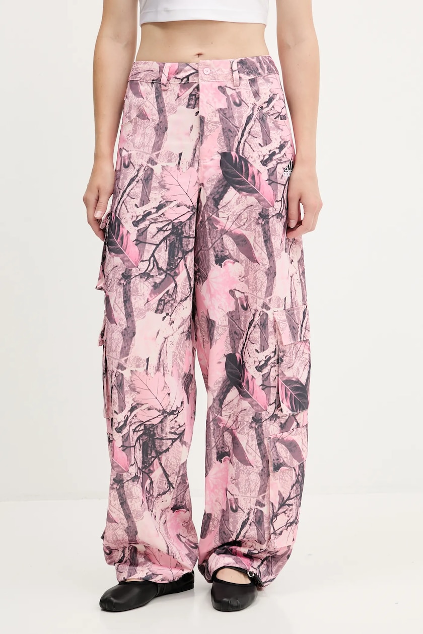 【ADIDAS】Cargo Pants - Pink / KC8809 adidas Originals nadrág Sat Cargo Pants rózsaszín, magas