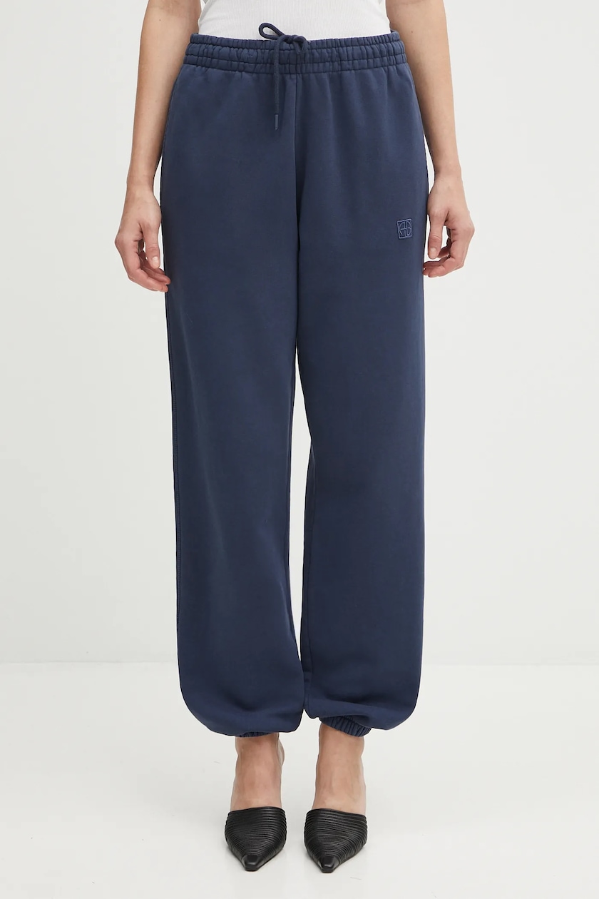 ボトムスその他 ANINE BING FW25 KARTER JOGGING (A0310997BEL26 DARK BLUE) Anine Bing cotton joggers karter navy blue color smooth A