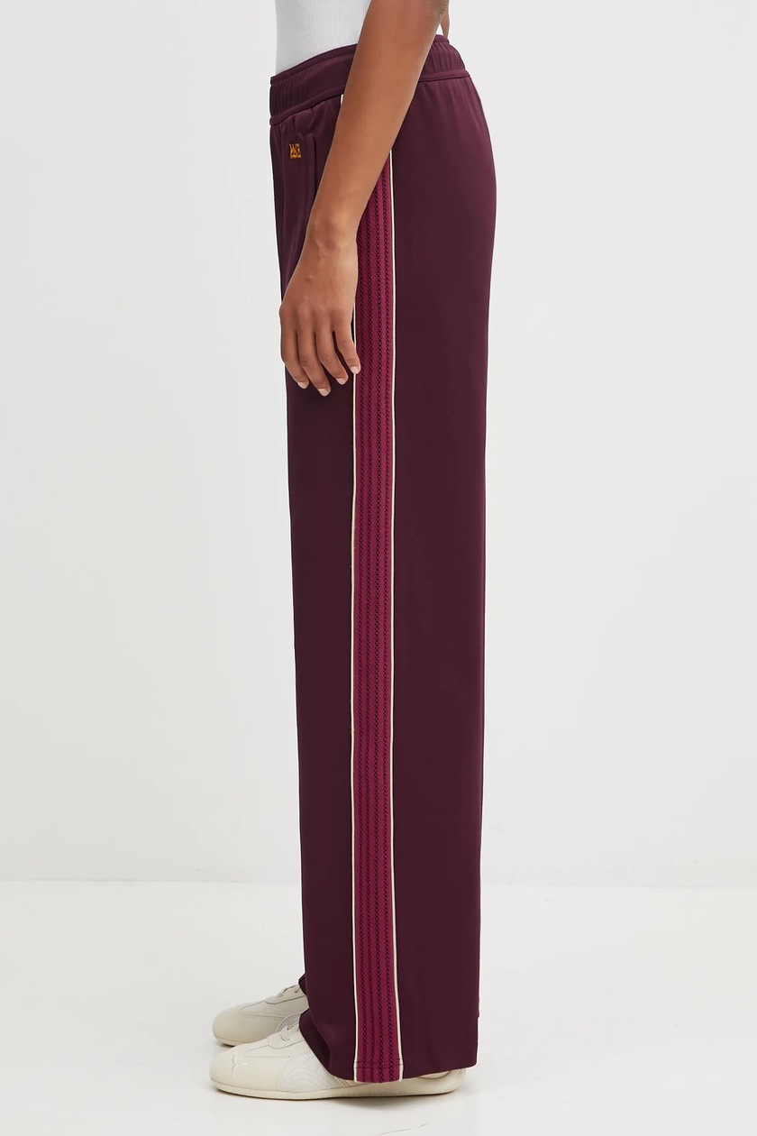 Wales Bonner joggers Mantra Track Pants maroon color with an