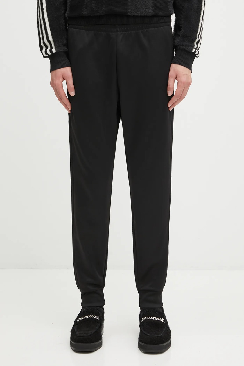 adidas Originals cotton joggers Wabash black color with a print