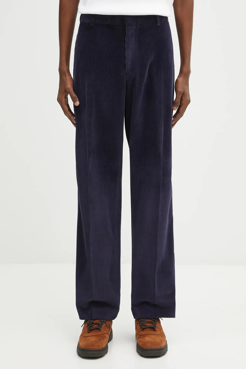 Paul Smith スラックス ネイビー Paul Smith wool blend trousers men's navy blue color M1R-408Z