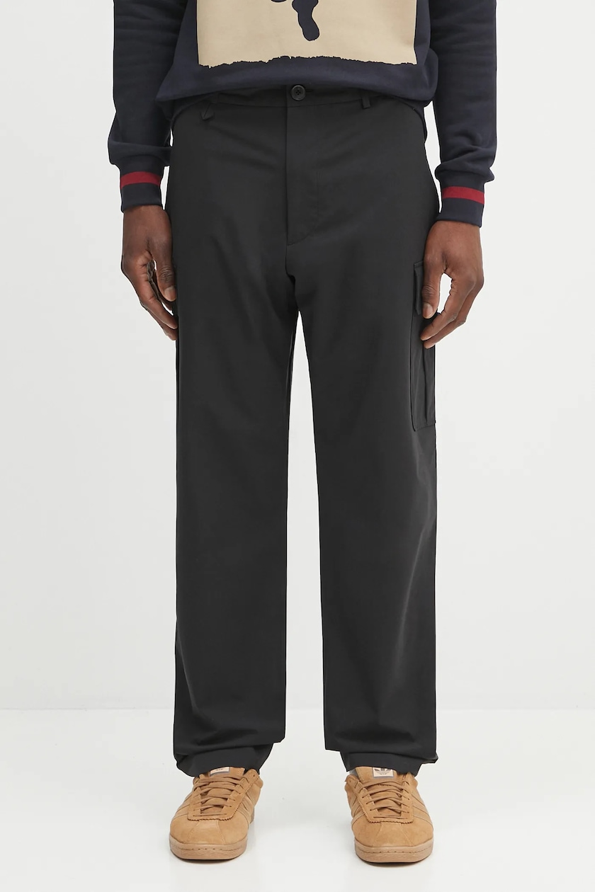 adidas Originals cotton trousers Wabash black color JP4489 adidas Originals cotton trousers Wabash black color JP4489