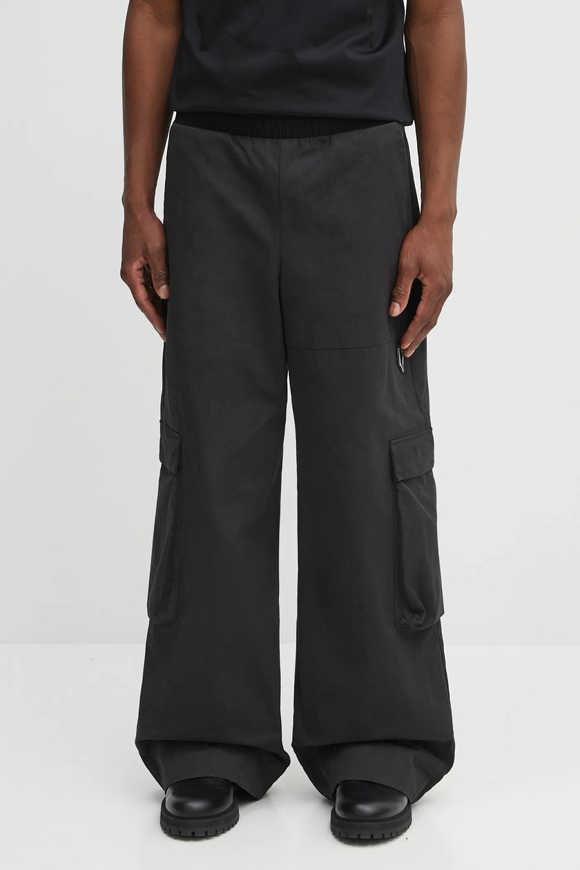 Nanga trousers Hinoc Ripstop Field Cargo Pants men's black color