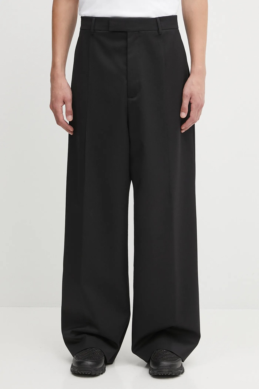 VETEMENTS wool trousers Tailored black color UA66PA400B at PRM US