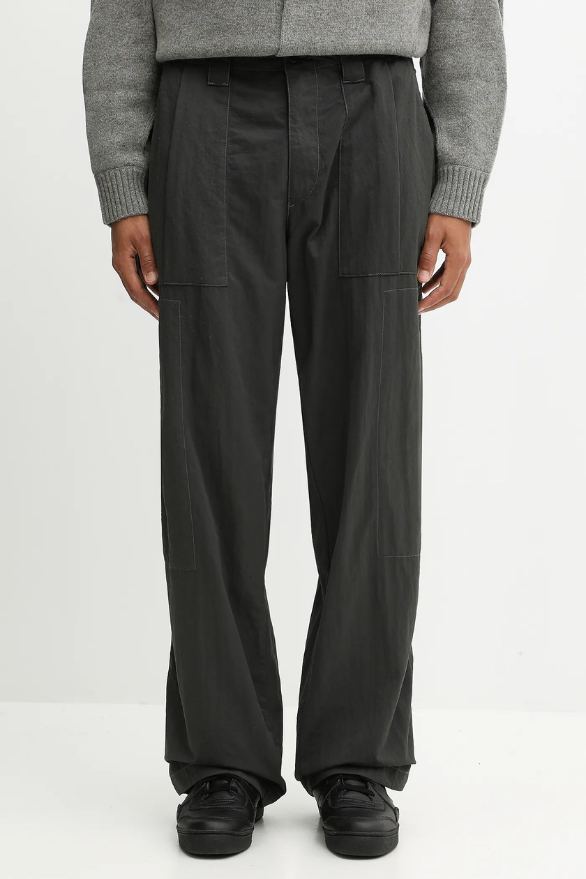 Rick Owens cotton trousers Geth Jeans gray color DU02D2351.MO at