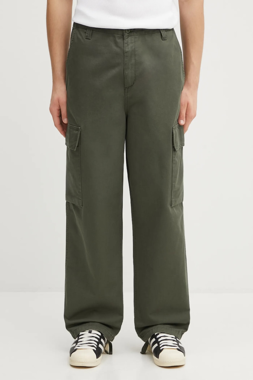 Vans cotton trousers Premium Standards Easy Trouser LX green color Vans cotton trousers Premium Standards Easy Trouser LX green color