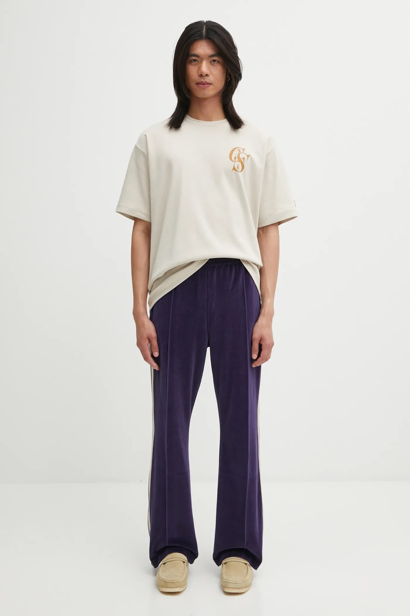 Needles joggers Boot-Cut Track Pant navy blue color patterned