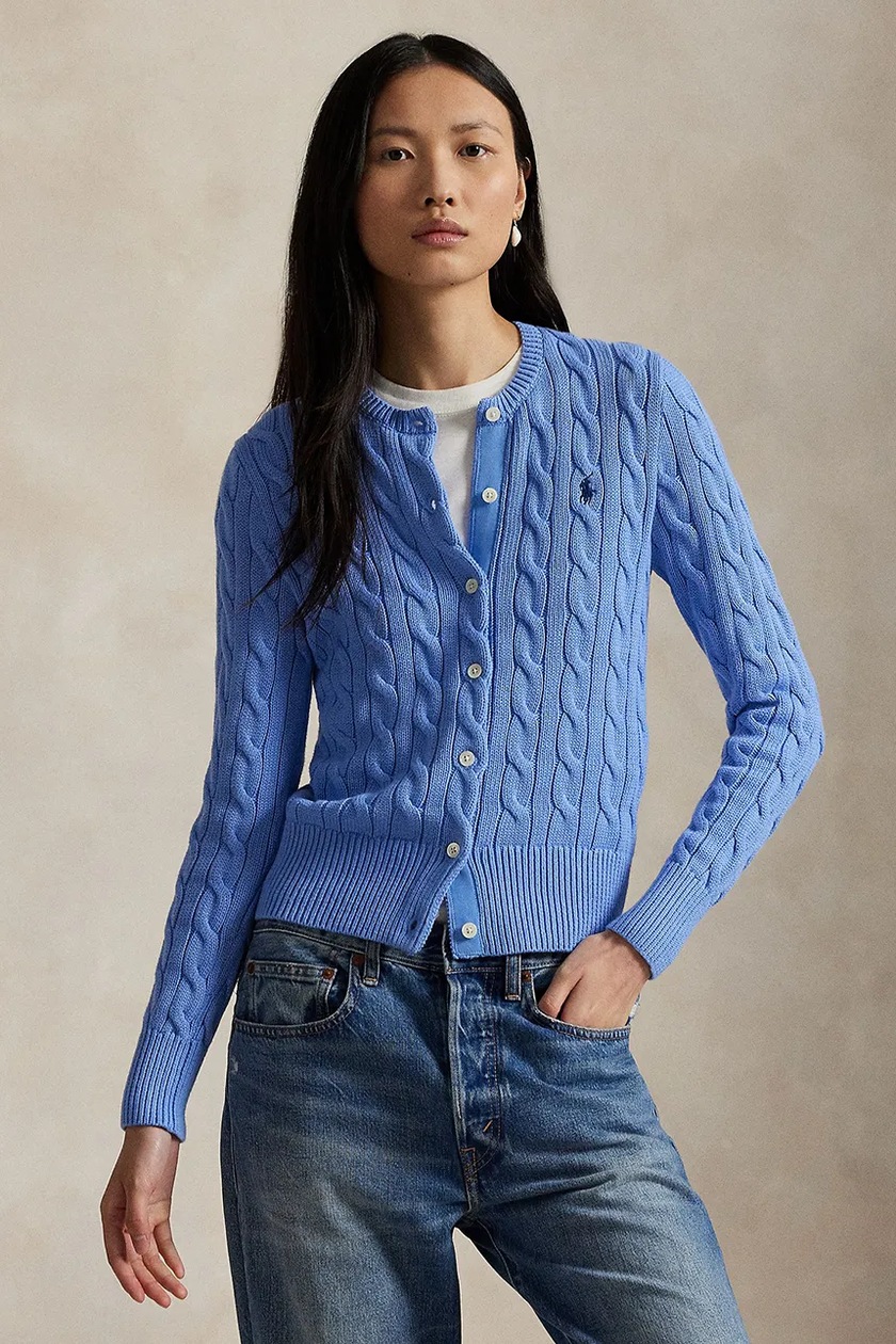 Polo Ralph Lauren PIMA COTTON-LSL-CRD cardigan with cotton women's