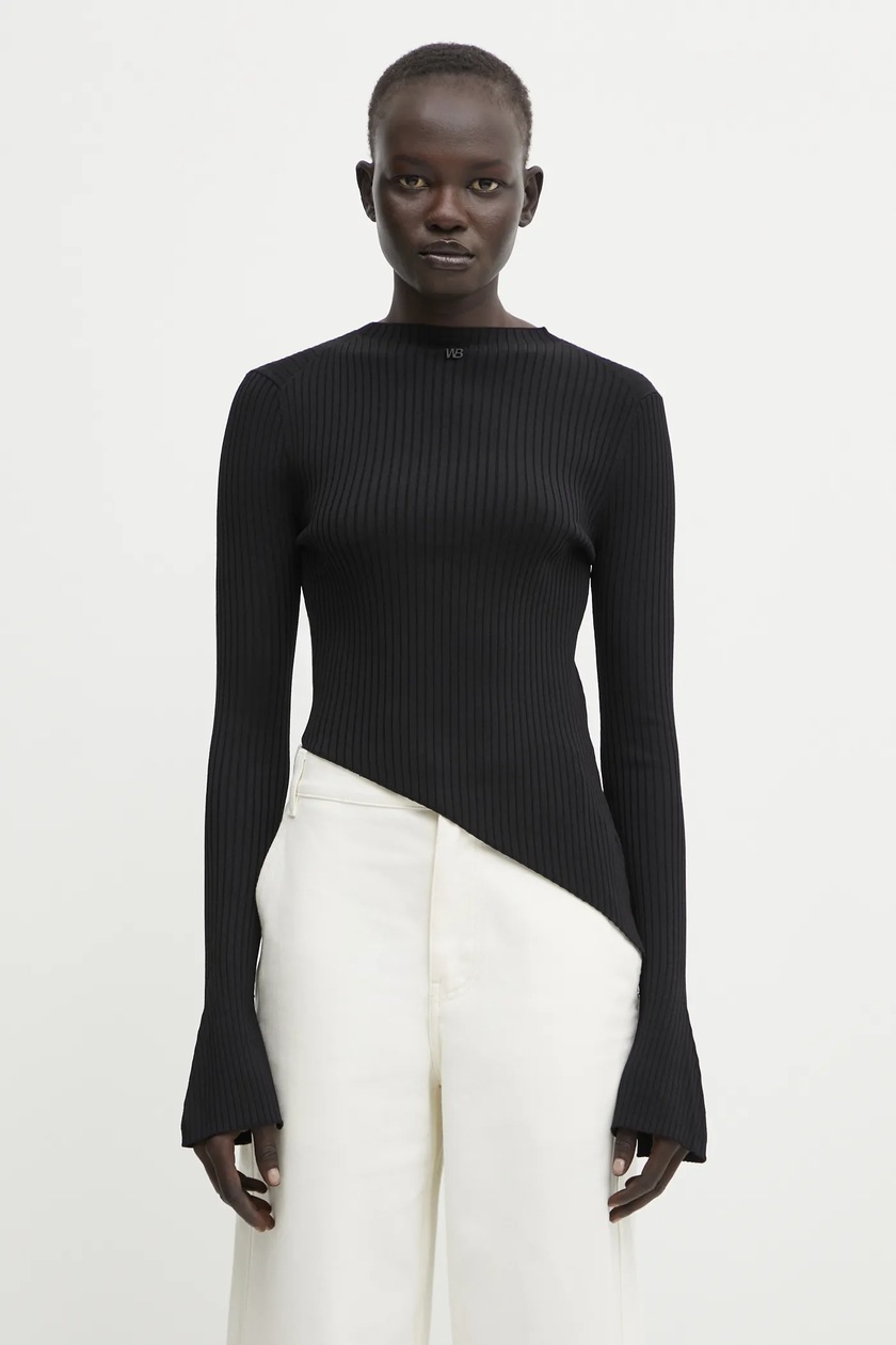 MM6 Maison Margiela wool jumper women's black color S62HL0029