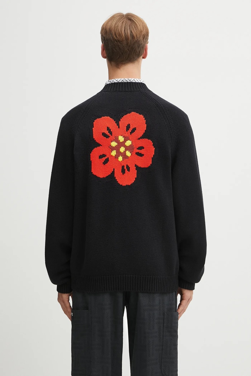 カーディガン IONSEOUL Museum Semi Over Short Sleeve Cardigan BABY FOX PATCH BOXY CARDIGAN | Maison Kitsuné