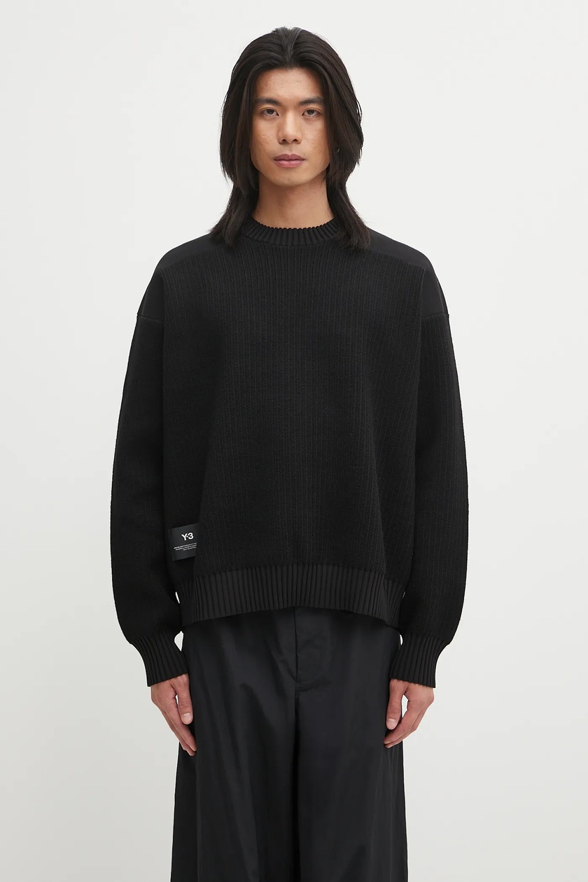 Y-3 wool blend jumper Padded Knit Crew PRM EU