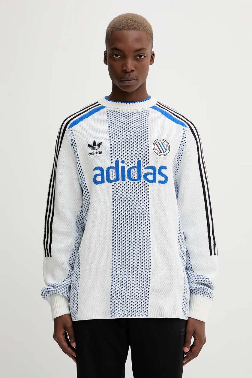 adidas Originals pulover ADC culoarea alb, KQ5085 | ANSWEAR.ro